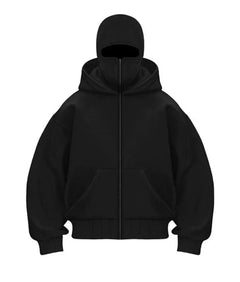 Men's Hooded Zip-Up Baseball Jacket My Store