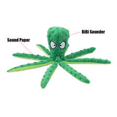 Interactive Bite-resistant Plush Octopus Pet Toy My Store