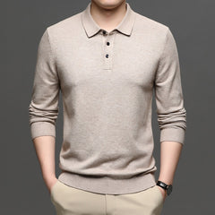 Men's Lapel Knit Pullover Sweater My Store