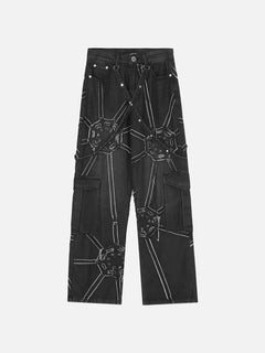 Spider Denim Pants My Store