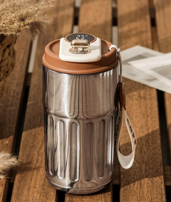 Smart Digital Thermal Bottle Portable Coffee Mug Stainless Steel Water Bottle In-Car Insulated Cup Keep Cold Vacuum Flasks 450ml My Store