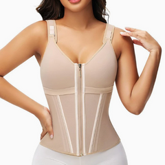Mesh Waist Slimming Three-Breasted Shapewear Corset My Store