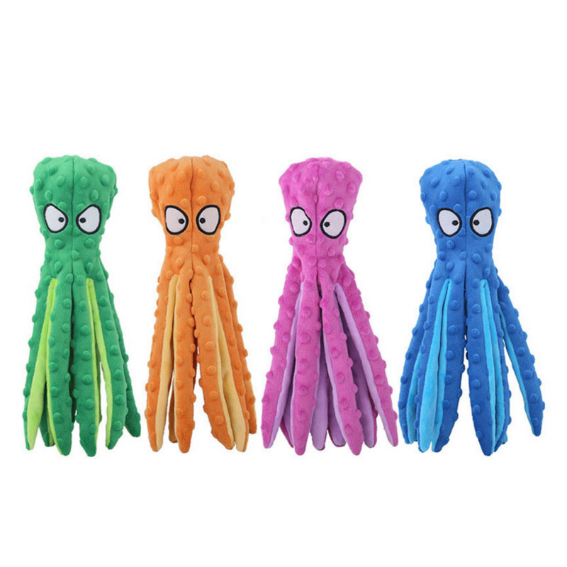 Interactive Bite-resistant Plush Octopus Pet Toy My Store