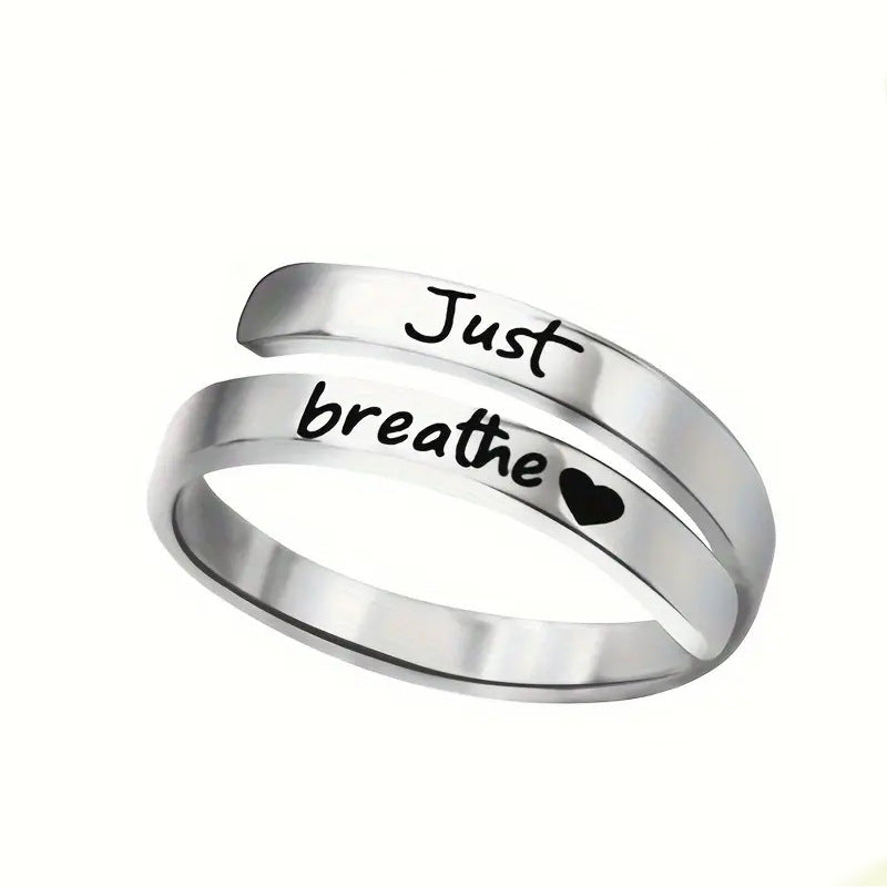 Silver Spiral Heart Ring My Store
