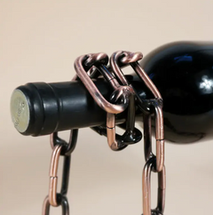 Magic Iron Chain Wine Bottle Holder Epictop store