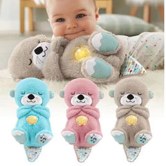 Sound Machine Soothe 'n Snuggle Otter Portable Plush Baby Toy with Sensory Details Music Lights & Rhythmic Breathing Motion Epictop store