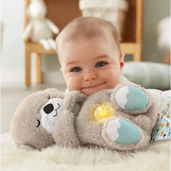 Sound Machine Soothe 'n Snuggle Otter Portable Plush Baby Toy with Sensory Details Music Lights & Rhythmic Breathing Motion Epictop store