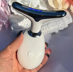 Beauty Facial Massager, 7 Color Wavy Acne Beauty Microcurrent Facial Device Skin Firming for Face Neck Beauty Device, My Store