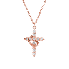 Crown Cross Necklace Epictop store