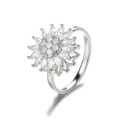 Sunflower Rotation Ring for Anxiety Relief My Store