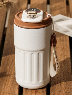 Smart Digital Thermal Bottle Portable Coffee Mug Stainless Steel Water Bottle In-Car Insulated Cup Keep Cold Vacuum Flasks 450ml My Store