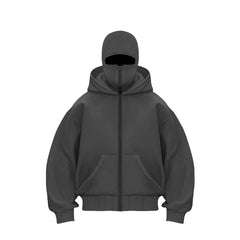 Men's Hooded Zip-Up Baseball Jacket My Store