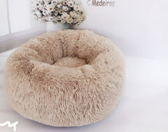 Round Plush Dog Bed for Small Dogs and Puppies My Store
