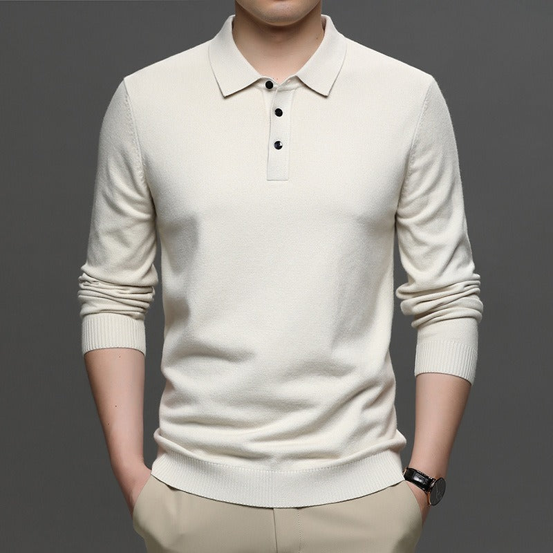 Men's Lapel Knit Pullover Sweater My Store