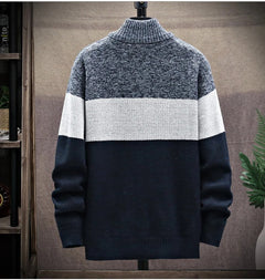Mens Fleece Zipper Cardigan Winter Jacket Sweater OBA