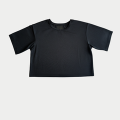 LA Gear Women’s Cropped Mesh Tee | Black LA Gear